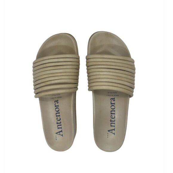 Designer Italian luxury footbed sandals, Hand made in Italy NWT New SS2025 comfy